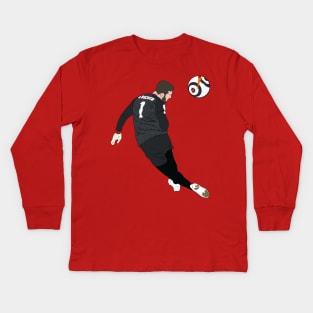 Alisson Becker Last Minute Header Kids Long Sleeve T-Shirt